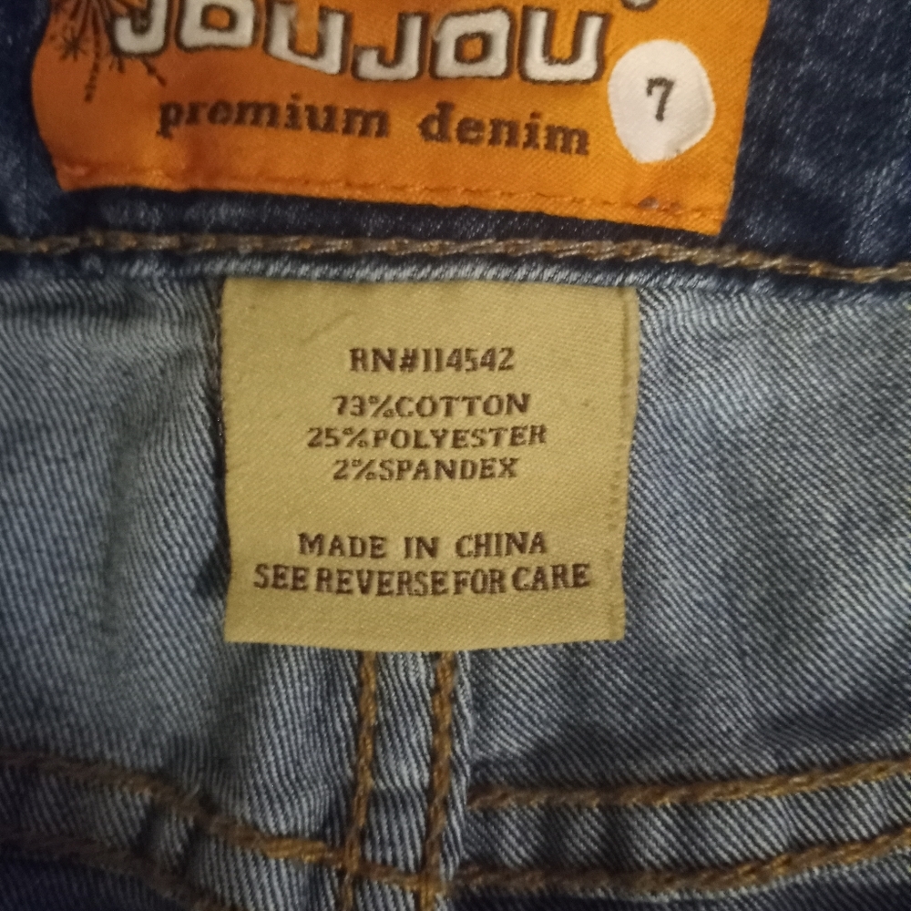 Jou Jou Ripped Rhinestone Jeans - Picture 6 of 6